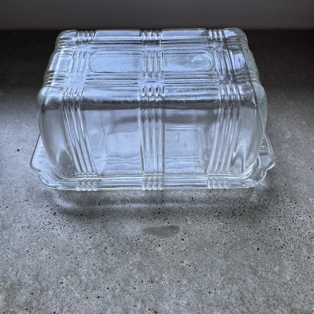 Hazel Atlas butter dish